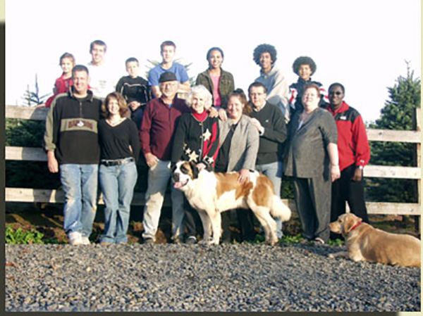 The Miller family at Helvetia Christmas Tree Farm